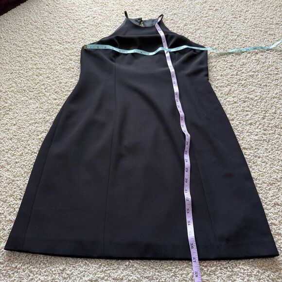 LAUNDRY BY SHELLI SEGAL NWT Black Halter Dress Cocktail Size 12 - Picture 3 of 8